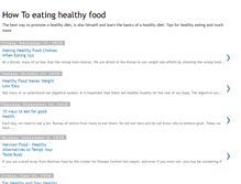 Tablet Screenshot of eatinghealthyfoodguide.blogspot.com