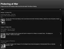 Tablet Screenshot of pickeringatwar.blogspot.com