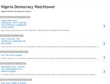 Tablet Screenshot of nigeriademocracywatchtower.blogspot.com
