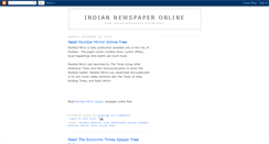 Desktop Screenshot of indiannewspaperonline.blogspot.com