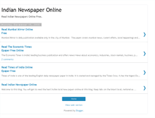 Tablet Screenshot of indiannewspaperonline.blogspot.com