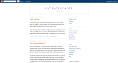Desktop Screenshot of cateatscoyote.blogspot.com