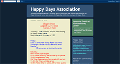 Desktop Screenshot of happydaysassociation.blogspot.com