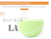 Tablet Screenshot of dondeestalapelotita.blogspot.com