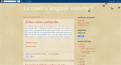 Desktop Screenshot of conlamusicalenguajeuniversal.blogspot.com