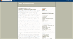 Desktop Screenshot of briannicholson.blogspot.com