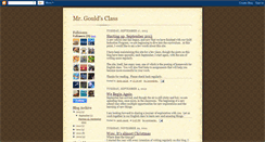 Desktop Screenshot of mrgouldsclass.blogspot.com