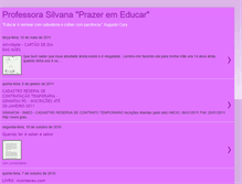 Tablet Screenshot of professorasilvanaprazeremeducar.blogspot.com