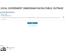 Tablet Screenshot of localgovernmentombudsmanwales.blogspot.com