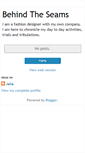 Mobile Screenshot of behindtheseams.blogspot.com