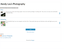 Tablet Screenshot of mandylousphotography.blogspot.com