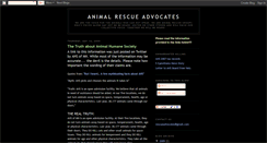 Desktop Screenshot of animalrescueadvocates.blogspot.com