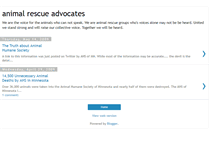 Tablet Screenshot of animalrescueadvocates.blogspot.com