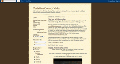 Desktop Screenshot of christiancountyvideo.blogspot.com