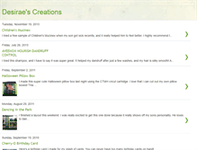Tablet Screenshot of desiraescreations.blogspot.com