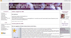 Desktop Screenshot of marketingdelvino-nuovetecnologie.blogspot.com