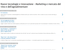 Tablet Screenshot of marketingdelvino-nuovetecnologie.blogspot.com