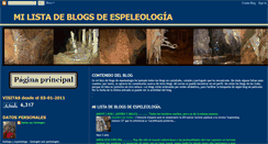 Desktop Screenshot of misblogsdeespeleologia.blogspot.com