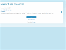 Tablet Screenshot of masterfoodpreserver.blogspot.com