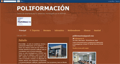 Desktop Screenshot of poliformacion.blogspot.com