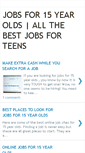 Mobile Screenshot of jobsfor15yearolds.blogspot.com