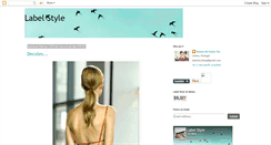 Desktop Screenshot of labelstyle.blogspot.com