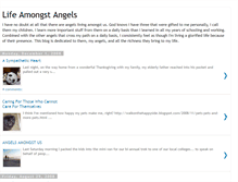 Tablet Screenshot of lifeamongstangels.blogspot.com