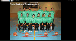 Desktop Screenshot of clubpedrerabaloncesto.blogspot.com