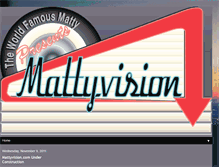 Tablet Screenshot of mattyvision.blogspot.com