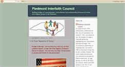 Desktop Screenshot of piedmontinterfaithcouncil.blogspot.com