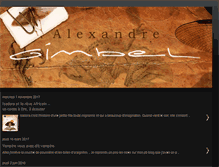 Tablet Screenshot of alexandre-gimbel.blogspot.com