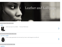 Tablet Screenshot of leatherandlollipops.blogspot.com