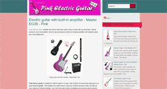 Desktop Screenshot of electricguitarpink.blogspot.com