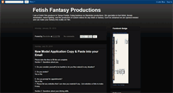 Desktop Screenshot of floridafetishfantasyproductions.blogspot.com