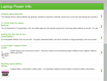 Tablet Screenshot of laptoppowerinfo.blogspot.com