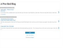 Tablet Screenshot of pine-bed.blogspot.com