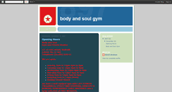 Desktop Screenshot of bodyandsoulgym.blogspot.com