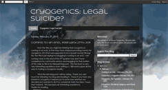 Desktop Screenshot of cryogenicslegalsuicide.blogspot.com