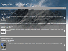 Tablet Screenshot of cryogenicslegalsuicide.blogspot.com