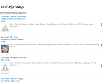 Tablet Screenshot of freedownloadravitejasongs.blogspot.com