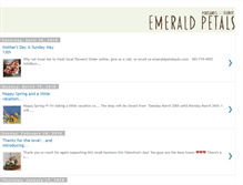 Tablet Screenshot of emeraldpetals.blogspot.com