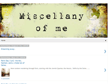 Tablet Screenshot of miscellanyofme.blogspot.com