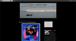 Desktop Screenshot of lifessneakpeek.blogspot.com