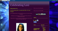 Desktop Screenshot of celebratinglexidugas2011.blogspot.com