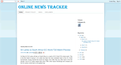 Desktop Screenshot of onlinenewstracker.blogspot.com