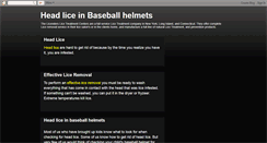 Desktop Screenshot of head-lice-in-baseball-helmets.blogspot.com