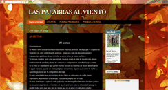 Desktop Screenshot of laspalabrasalviento.blogspot.com