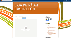 Desktop Screenshot of ligapadelcastrillon.blogspot.com