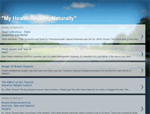 Tablet Screenshot of my-health-answer.blogspot.com