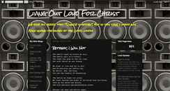 Desktop Screenshot of christoutloud.blogspot.com